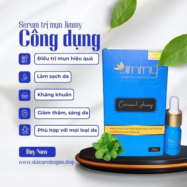 Công dụng vượt trội của serum trị mụn Jimmy