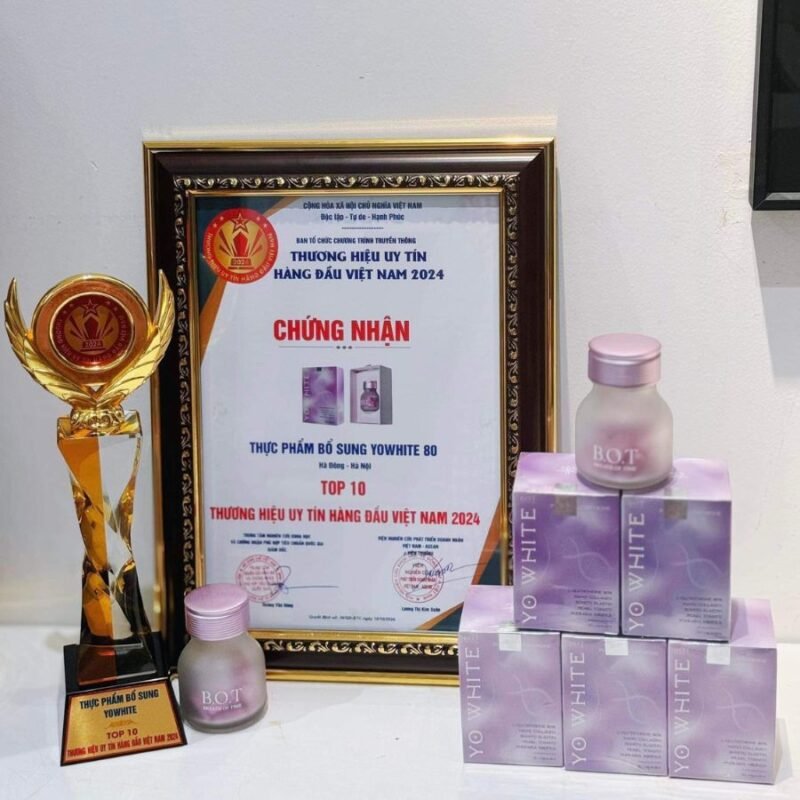 Yo White lọt top 10 thương hiệu uy tín hàng đầu năm 2024